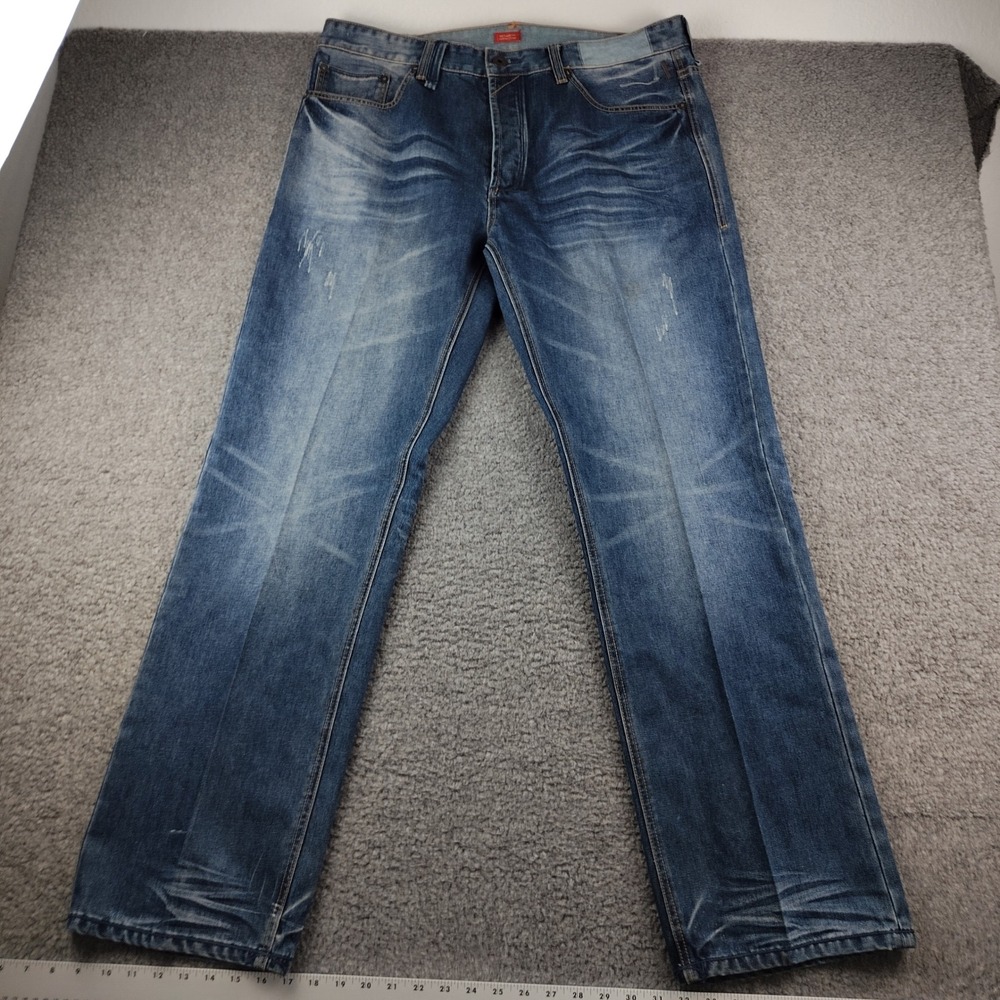 Sean John Jeans Mens 36x34 Relaxed Hamilton Blue Baggy Whisker Y2K Hip Hop